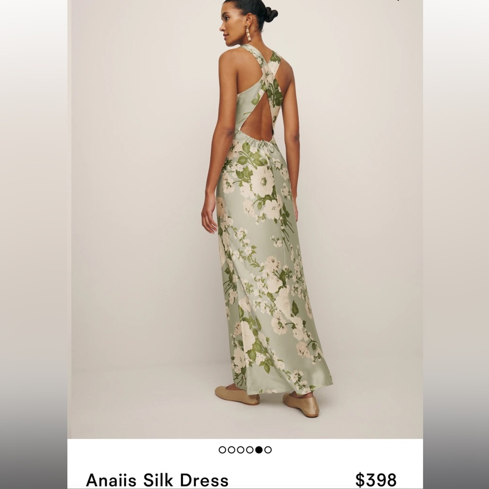 Reformation Anaiis Silk Dress
